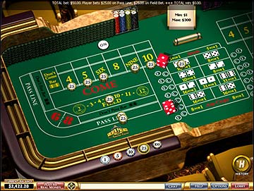 online craps bord